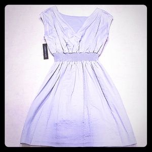 Andrew Marc baby blue/silver dress